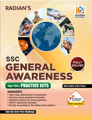SSC General Awareness Topic-wise Practice Sets Book - 4000+ Questions (English Medium)