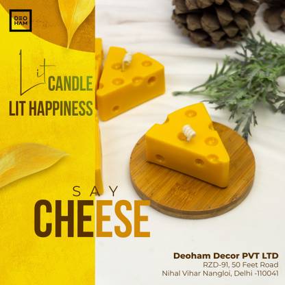 DEOHAM Decorative Cheese Scented Candle Perfect for Home Decoration and Occasions Candle