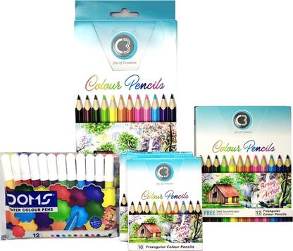 DOMS C3 Triangular Shaped Color Pencils