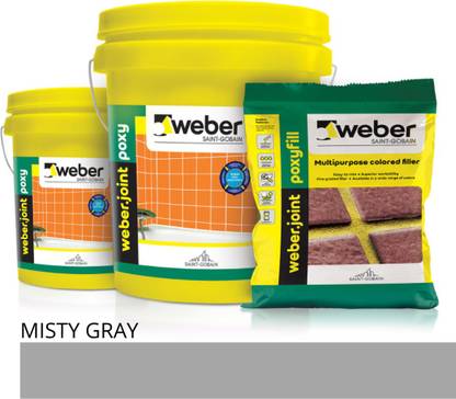 Weber Saint Gobain TILE EPOXY GROUT 5 KG(MISTY GRAY COLOR ) Crack Filler