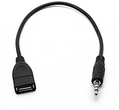 Wifton AUX Cable 1 m 3.5mm Male AUX Audio Plug Jack to USB 2.0 Female Converter Cable Cord-G5