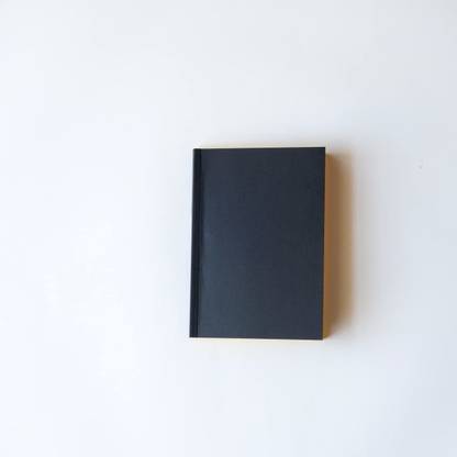 XI The Manifestation Notebook | Black | Yellow Pages A5 Diary Unruled 128 Pages