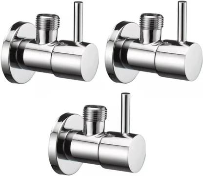 Senkiddpro by Senkiddpro Stainless Steel Turbo Angle Wall tap for Home and Kitchen (Pack of 3) Suitable for Home, Office, Hotels Angle Cock Faucet