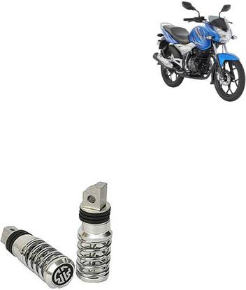 SEMAPHORE Spring Style Silver Metal Motorcycle Footrest For Bajaj Discover 125 M Foot Rest