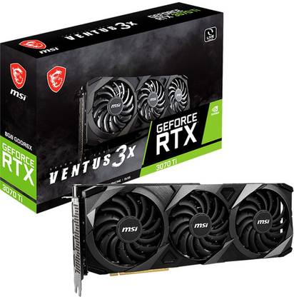 MSI GeForce RTX 3070 Ti VENTUS 3X 8G OC GDDR6X 8 GB NVIDIA Chipset 256 bit 1800 MHz Graphics Card