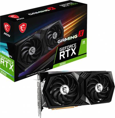 MSI GeForce RTX 3050 GAMING X 8G GDDR6 8 GB NVIDIA Chipset 128 bit 1845 MHz Graphics Card
