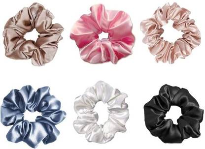 Ayra care silk satin multi color scrunchies Rubber Band