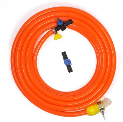 SUNICE 10 METER FLEXIBLE RED HOSE PIPE ½’’ inch (Diameter:12mm,0.5inch) Hoses Tap Adapter & Valve Hose Pipe