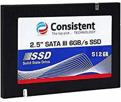 Consistent 5 Year Warranty 512 GB Laptop Black SATA III Internal Solid State Drive (SSD) (CTSSD512S6)