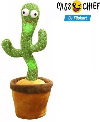 FASTFRIEND & Chief by Flipkart Dancing Cactus Talking Toy Cactus PlushWriggle & Singing Re