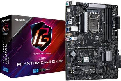 ASRock Z590 Phantom Gaming4/AC LGA 1200Socket ATX Intel Z590  Chipset DDR4 Motherboard for Desktop