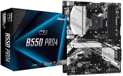 ASRock B550 Pro4 AM4Socket ATX AMD B550 Chipset DDR4 Motherboard for Desktop