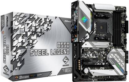 ASRock B550 Steel Legend AM4Socket ATX AMD B550 Chipset DDR4 Motherboard for Desktop