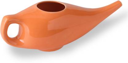 Core Asana Ceramic Orange Neti Pot