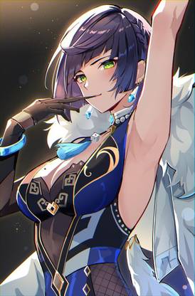 Genshin Impact Yelan Genshin Impact Goroo Eneosu Single Matte Finish Poster Paper Print