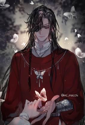 Tian Guan Ci Fu Hua Cheng Mc Macchi Long Hair Tall Image Fring Matte Finish Poster Paper Print