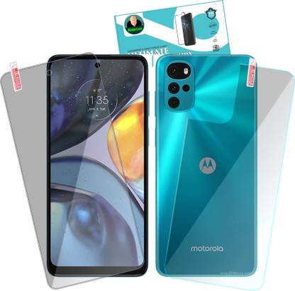 KANCHA Front and Back Screen Guard for Motorola Moto G22