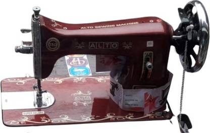 Santosh ALTO SEWING MACHINE , SILIA MACHINE In Square body colour For domestic use Manual Sewing Machine