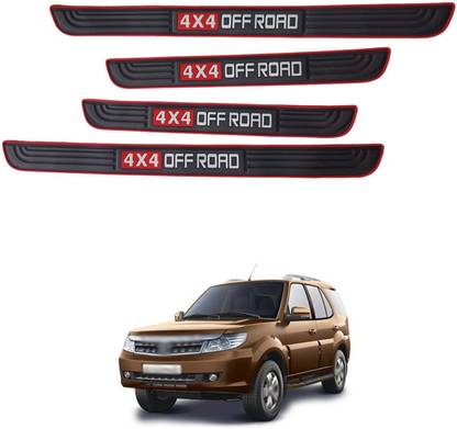 XZRTZ Door Bumper Entry Guards Sill Scuff Cover Panel Step Protector C481 Matte, Glossy Tata Safari Storme Side Garnish