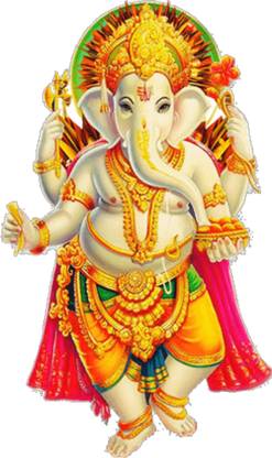 Saiii Designs 30 cm beautiful happy ganesh chaturthi Self Adhesive Sticker