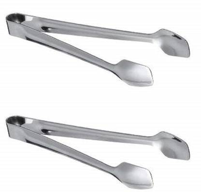 GAFFEL Stainless Steel Mini Sugar Cube Tong|Sugar Ice Cube Appetizer 4.5 Inch, Silver 12 cm Sugar Tongs