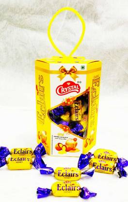 bstare 280gram crystal toffy box mix fruits, honey, classic eclairs Toffee