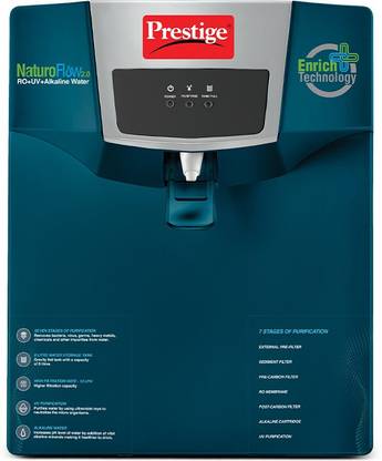 Prestige Naturoflow 2.0 8 L RO + UV Water Purifier