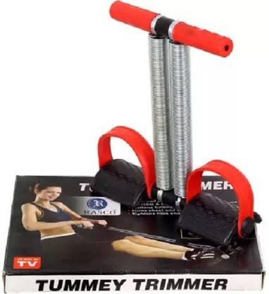 FITGENIX PURE STEEL DOUBLE SPRING FOR MEN & WOMEN RED BELT Ab Exerciser (Red) Ab Exerciser