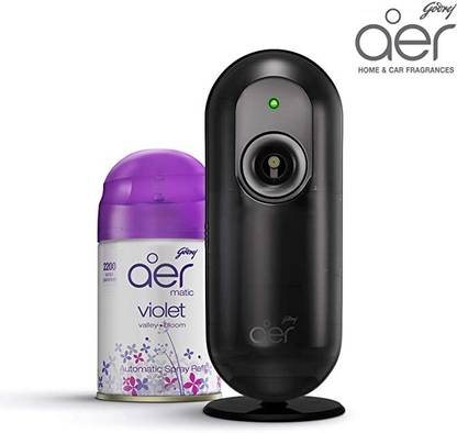 Godrej Aer Violet Fragrance Car Freshener Automatic Spray Violet Flowers Automatic Spray
