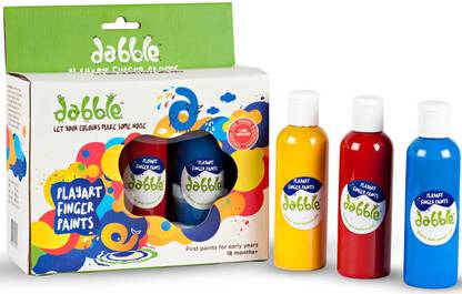 Dabbleplayart Baby's First Paint, Non Toxic I Child Safe I Finger Paints for Toddlers Water Miscible Oil Medium