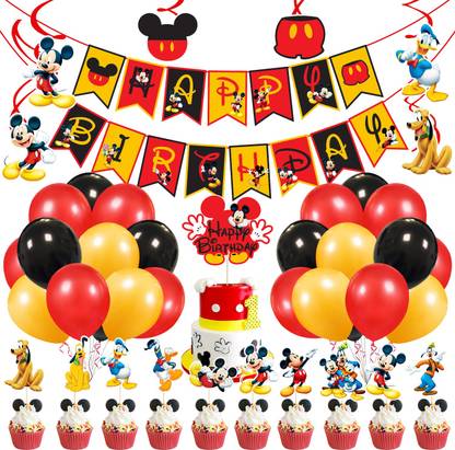 ZYOZI Mickey Mouse Birthday Party Supplies Decorations for Kids Girls Boys(Pack of 43)