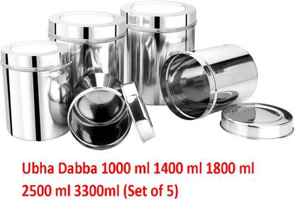 SEGA Steel Utility Container  - 1000 ml, 1400 ml, 1800 ml, 2500 ml, 3300 ml