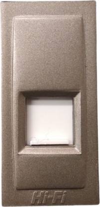 HI-FI 30057 Grey RJ45 Modem Jack 1.5 A Single Pin Socket