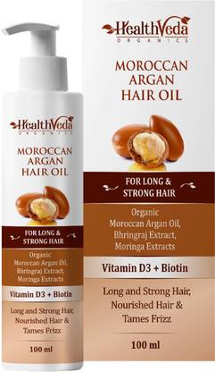 Health Veda Organics Moroccan Argan Hair Oil with Moroccan Argan Oil Hair Oil