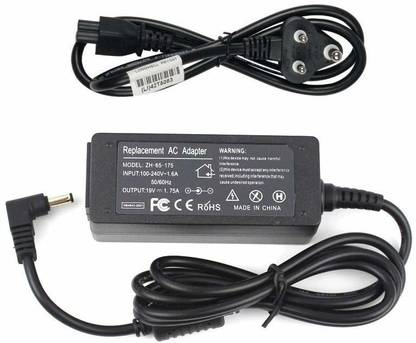 TECHCLONE Laptop Replacement 40W 19V 1.75A Pin size 4.0mm x 1.35mm compatible Asus 40 W Adapter