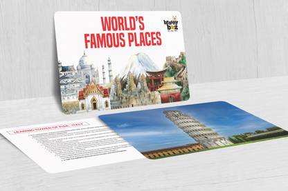 brainybeez World's Famous Places Flashcards