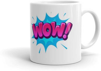 JAIPURLANE Wow Ceramic Coffee Mug