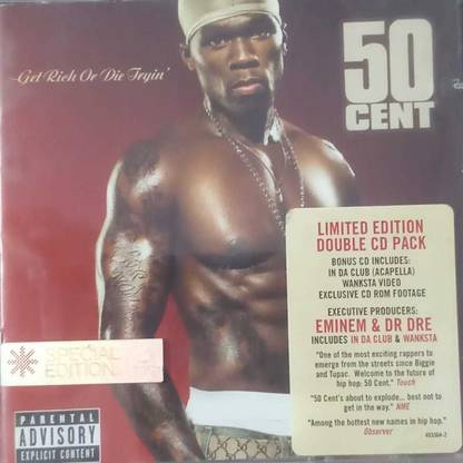 GET RICH OR DIE TRYIN - 50 CENT Audio CD Limited Edition