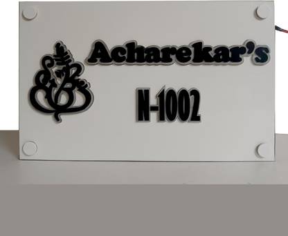 Tripti Products Polypropylene English, Hindi Name Plate