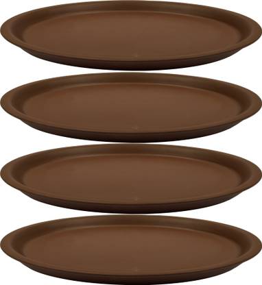 Lasaki Round Bottom Tray(Plate/Saucer) Suitable for 6 inch Round Ceramic Pot - (R6) Plant Container Set