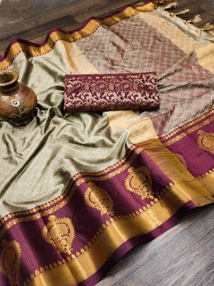 Dharmavaram Pure Silk, Cotton Silk Saree