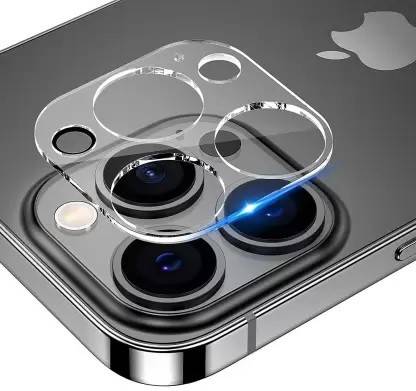 VOLMERE Camera Lens Protector for Apple iPhone 12 Pro 9H Hardness Flash Cut with Black Border (Not Flexible)