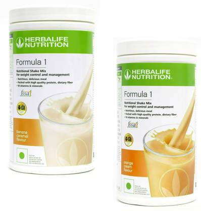 HERBALIFE Formula 1 Protein Shake Banana + Orange Cream Plant-Based Protein