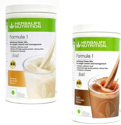 HERBALIFE Formula 1 Protein Shake Banana + Chocolate Plant-Based Protein