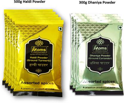 moms magical world of flavours Haldi 500g and Dhaniya 300g Spice combo