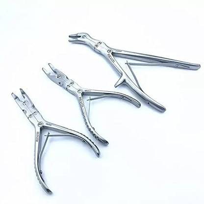 REVITI Orthopaedic Bone Nibbler (STRAIGHT+ANGULAR+CURVED) Surgical Bone Cutter