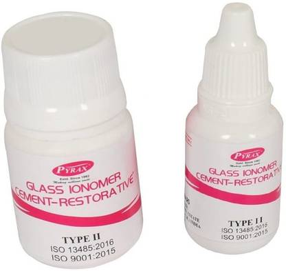 pyrax Glass Ionomer Cement (Type II) RESTORATIVE+ Teeth Whitening liquid