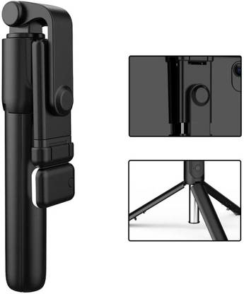 Wanzhow Portable Bluetooth Extendable Selfie Stick with Tripod | Wireless Remote Button Monopod, Tripod, Tripod Kit