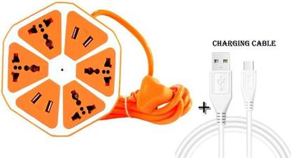 POZUB Power Socket Hub charger Multiplug with Switch Indicator Socket Extension Boards Electrical Extension Board Power Socket Hub charger Switch board Cable Charger USB Hub, Expansion Card, USB Charger, Laptop Accessory, USB Cable