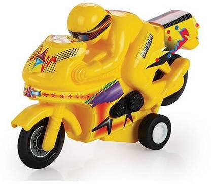 TECHZAGE Back Toy Dhoom Bike Car Vehicle Die Cast Scale Model Kid